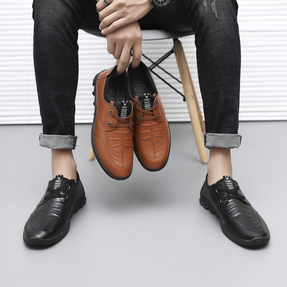 Zapatos ortopédicos de cuero para hombre